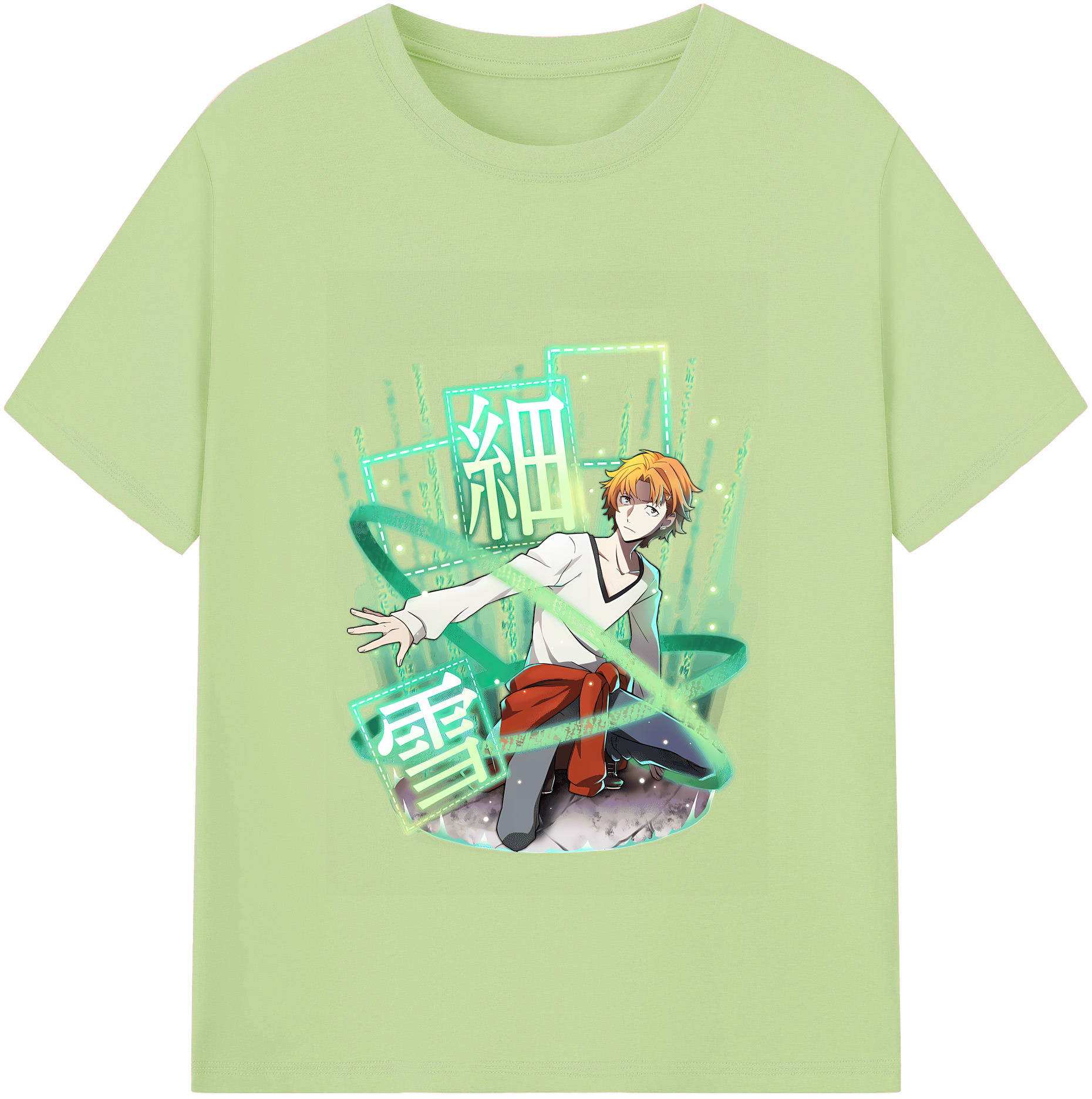 （画像用） 文豪ストレイドッグス Bungo Stray Dogs 綿100％半袖Tシャツ（フロントプリント）